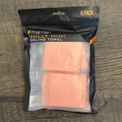 FROGG TOGGS Mini Toalla de Cuello Fría, 6 unidades, 29"x3" Naranja - Paquete de 6 Foto 1 de 2