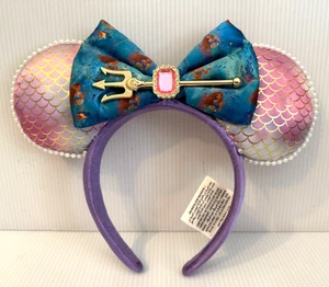 Disney Parks Ariel Live Action Little Mermaid Minnie Ears Headband - Picture 1 of 3
