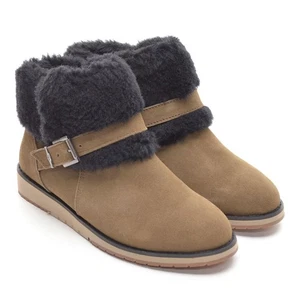 Damas Botas Impermeables Puño de Piel Emu Oxley 7 M Cuero Marrón Zapatos Nuevos en Caja - Imagen 1 de 8