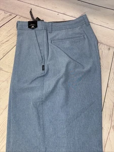 O’NEILL Reserve Heather relaxed Fit below Knee 21” Sz 34 Blue Hybrid Short - Picture 1 of 2