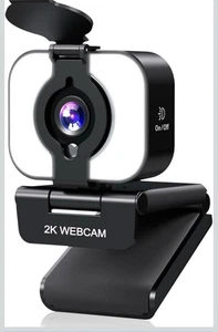 MELCAM 2K Webcam für PC, Webkamera mit Mikrofon - Bild 1 von 8