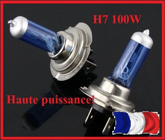 2 AMPOULES H7 ULTRA WHITE  HAUTE PUISSANCE 100 W  - Bild 1 von 1