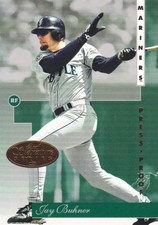1996 Leaf Signature Baseball Gold Press Proof #86 Jay Buhner Seattle Mariners