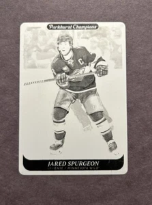 2023-24 PARKHURST CHAMPIONS JARED SPURGEON BLACK DRUCKPLATTE! 1/1! WILD 🐻🔥 - Bild 1 von 6