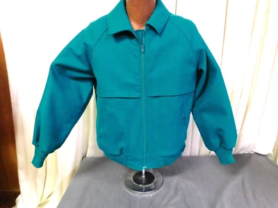 Abrigo PENDLETON de lana verde hierba vintage talla mediana) Foto 1 de 4