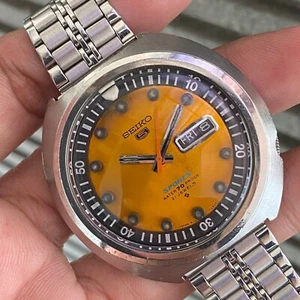 RARE SEIKO REISSUE SUSHI ROLL 6119-7160 AUTOMATIC ORANGE DIAL VINTAGE MEN WATCH - Bild 1 von 8