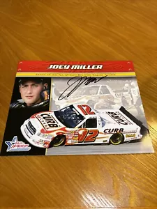 Joey Miller & David Reutimann Autographed Photo Card Darrell Waltrip Motorsports - Picture 1 of 6
