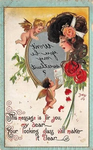 # A1684 POSTAL FIRMADA POR ARTISTA, DWIG - Imagen 1 de 2