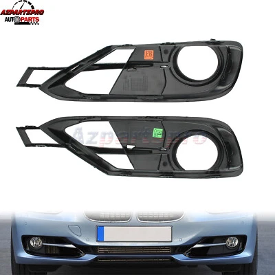2 grelhas de farol de neblina de para-choque dianteiro com tampa de acabamento para BMW 320i 335i xDrive 2013-2015 - Imagem 1 de 4