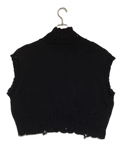 Marni Logo Embroidered Distressed Knit Vest Size 44 Used - Picture 1 of 6