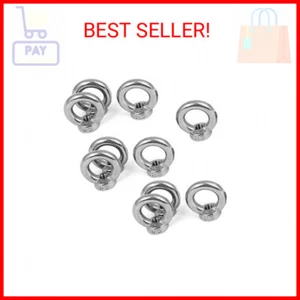 10 PCS 304 Stainless Steel M5 Thread Dia Ring Shape Eyed Bolt Lifting Eye Nut Fa - Picture 1 of 2