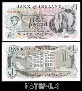 IRELAND 1£ POUND ND 1983 Pick-65a* "REPLACEMENT" PREFIX "Z" SCARCE S/N Z081779 - Picture 1 of 1