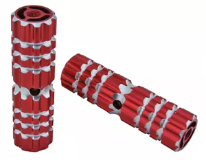 BICYCLE 661 ALLOY PEGS 24/26T RED 4-1/2"L x 1.10W CRUISER LOWRIDER BMX - Picture 1 of 1