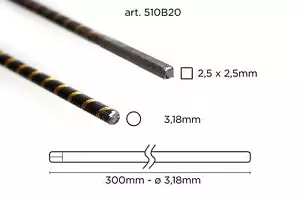 Albero flessibile TFL 3,18mm positivo 300mm quadrato RC barca elettrica Nitro FE Hydro - Foto 1 di 1