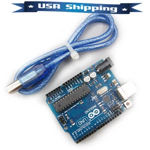 UNO R3 Board ATmega328P ATmega16U2 Free USB Cable for Arduino - Picture 1 of 5