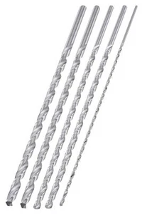 Extra Long Drill Bit Set 5 Piece 1/8" 3/16" 1/4" 5/16" 3/8" 12 High Speed - Picture 1 of 4