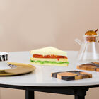  2 Pcs Pu Sandwich Model Realistic Display Food Kitchen Party Decoration