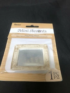 NEW MINIATURE SQUARE MIRROR 2 1/2 X 2 IN TIMELESS MINIS FOR DOLLHOUSE OR CRAFT - Picture 1 of 2