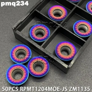 50PCS RPMT1204MOE-JS ZM1135 HRC65 Carbide Milling Inserts Turning Cutter tools - Picture 1 of 6