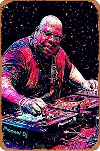 Trending Dj Edm CARL COX Metal Tin Sign Poster Vintage Art Wall Decor - Picture 1 of 3