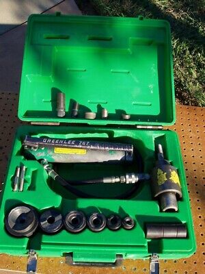 GREENLEE MODEL 7306 KNOCK OUT HYDRAULIC PUNCH And DIE SET 1/2-2  CONDUIT DECENT • 499.99$