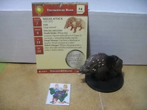 =Dungeons and Dragons DESERT OF DESOLATION Thundertusk Jabalí 9/60 con tarjeta= - Imagen 1 de 1