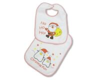 754 Large Long Sleeved Baby Bibs Unisex with PEVA back Single or 2-Pack