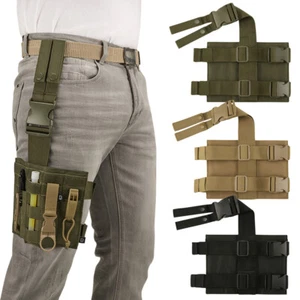 Brandit Molle Leg Panel rutschfeste Beinriemen Holster Beintasche Army Outdoor - Picture 1 of 19