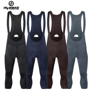 YKYWBIKE Summer Men 3/4 Cycling Bib Shorts Tights Road Bike Pants Bicycle Shorts - Picture 1 of 27