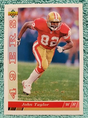 1993 UPPER DECK JOHN TAYLOR #258 SAN FRANCISCO 49ERS  - Image 1 of 4