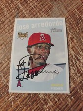 Jose Arredondo Autographed 2008 Topps Heritage Signed Card #638  Angels