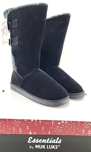 MukLuks Essentials Mujer Pull-on Botas Tallas 6, 7, 8, 9, 10 y 11 Negro NUEVO - Imagen 1 de 10