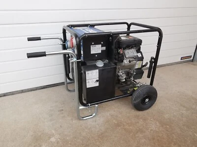 GEKO Stromerzeuger 13 kVA 13001 ED-S/SEBA Benzin E-Start + Fahrwerk - Bild 1 von 4