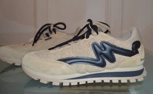 MARC JACOBS Jogger Sneakers Teddy Beige Black Detail Size 9.5 40 New $350 - Picture 1 of 12