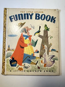 Vintage Little Golden Book THE LITTLE GOLDEN FUNNY BOOK FLAW - Picture 1 of 12