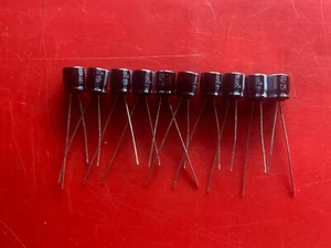 10x ECE-A1EU470 PANASONIC CAPACITOR ALUM ELECTROLYTIC 47UF 25V 85' RADIAL - Picture 1 of 5