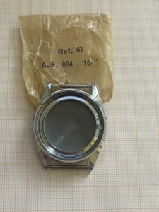 cassa con fondello acciaio movimento AS 984 vintage watch spare - Foto 1 di 5