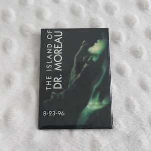 Vintage 1996 Pinback The Island Of Dr. Moreau Movie Button Marlon Brando Pin - Bild 1 von 9