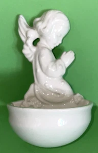 Hummel Goebel ® figura Hum 91/B angelo che prega FM 2 vasche di acqua santa bianche non dipinte - Foto 1 di 5