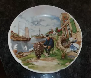 VINTAGE Royal Schwabap handverziert - FISCHER FLICKENETZE - HOLLAND - 11" - Bild 1 von 6