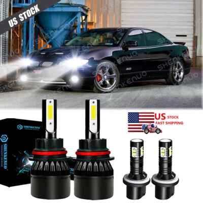 Faróis de LED lâmpadas de neblina para Pontiac Grand Prix1997 1998 1999-2003 9007 880 - Imagem 1 de 4
