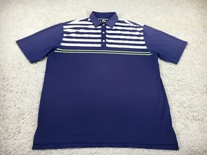 FootJoy Shirt Mens Extra Large Purple Polo Golf FJ Polyester Spandex Stretch - Picture 1 of 16