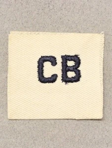 USN Navy Distinguishing Mark 1047: "CB" Construction Battalion (Seabees) - Picture 1 of 1