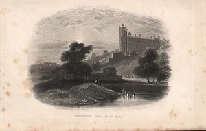 1858 BRITISH EMPIRE INDIA PRINT ~ FUTTYPORE SICRI NEAR AGRA - Picture 1 of 2