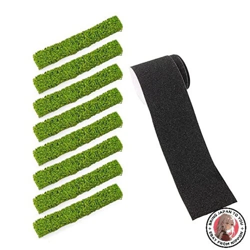 NEW 8 Miniature Shrub Strips Static Shrub Plants Model + 1 Road Tape 5*60cm - Image 1 of 1