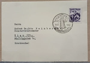 Österreich- Christkindl - 1952 & 1962  - 2  Belege - Bild 1 von 2