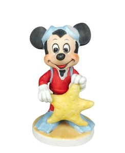 Vintage Walt Disney Productions Mickey Mouse Scuba Diver Bisque Figurine - Picture 1 of 6