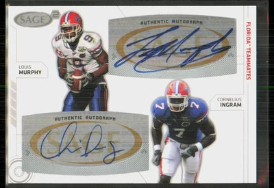 2009 SAGE Squared Dual Louis Murphy/Cornelius Ingram Rookie Auto #SA-1 - Image 1 of 2