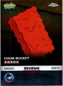 2025 Topps Chrome SpongeBob Chum Secchio Chumstick Kelp Recensioni Inserto #BB-5 - Foto 1 di 2
