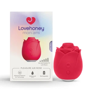 Lovehoney Mon Ami Rose Sucker Toy – 10-Mode Clitoral Stimulator, Waterproof - Picture 1 of 11
